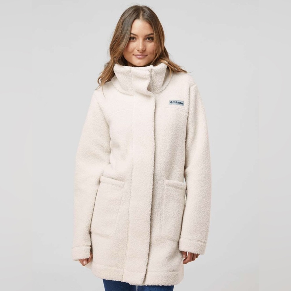 Columbia Women's Panorama Long Sherpa Fleece Jacket Size X-SMALL